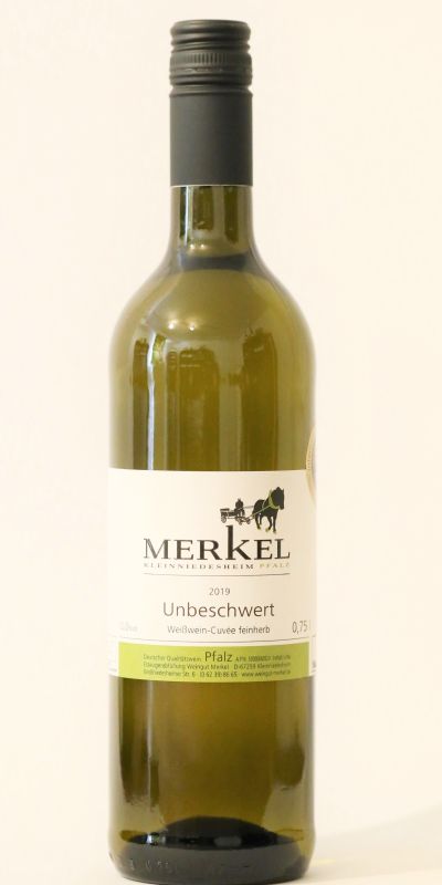 <br>Artikel-Nr.: 1222<br>2022er "unbeschwert" Weißwein-Cuvée Qualitätswein, Feinherb 0,75l<br>